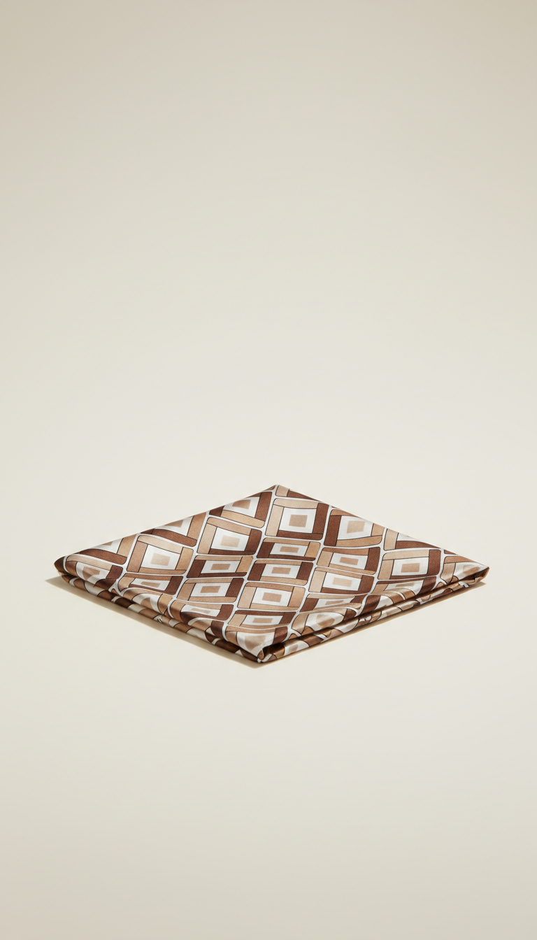 Foulard en soie à monogramme