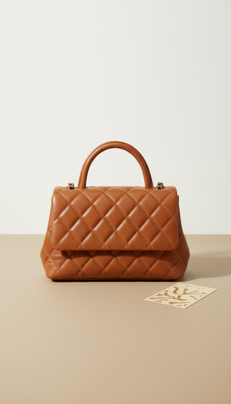 Sac à main matelassé cuir classique